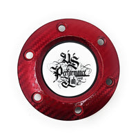U.S. Performance Lab Premium Quality Red Carbon Fiber Look Horn Button Ring