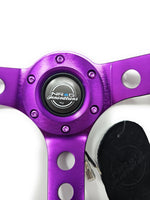 USPL MAJESTIC PURPLE STEERING WHEEL SCREWS FLAT BOTTOM ROUND TOP SCREWS-002MP