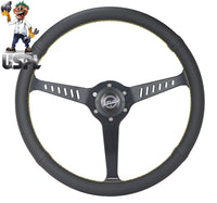 NRG INNOVATIONS REINFORCED STEERING WHEEL - RST-380STL-Y