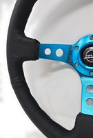 NRG INNOVATIONS REINFORCED STEERING WHEEL RST-006BL-Y