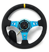 NRG INNOVATIONS REINFORCED STEERING WHEEL RST-006BL-Y