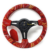NRG INNOVATIONS REINFORCED STEERING WHEEL RST-018MB-RLR "RYAN LITTERAL" v3