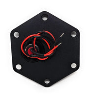 NRG Innovations hexagonal Style Black Ring W/ Horn Button STR-600BK