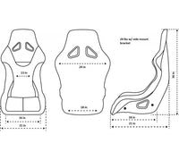 NRG BUCKET SEAT FRP-302BK-ULTRA