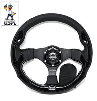 NRG INNOVATIONS REINFORCED STEERING WHEEL RST-001BK