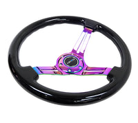 NRG INNOVATIONS REINFORCED STEERING WHEEL RST-018BK-MC