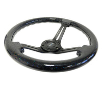 NRG INNOVATIONS REINFORCED STEERING WHEEL RST-018BSB-BK