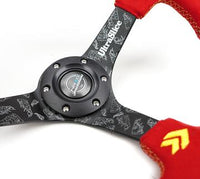 NRG INNOVATIONS REINFORCED STEERING WHEEL RST-036MB-REA-P