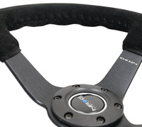 NRG INNOVATIONS REINFORCED STEERING WHEEL RST-036MB-S-BK