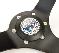 NRG SAVAGE INSPIRED STEERING WHEEL RST-036MB-SV-WT