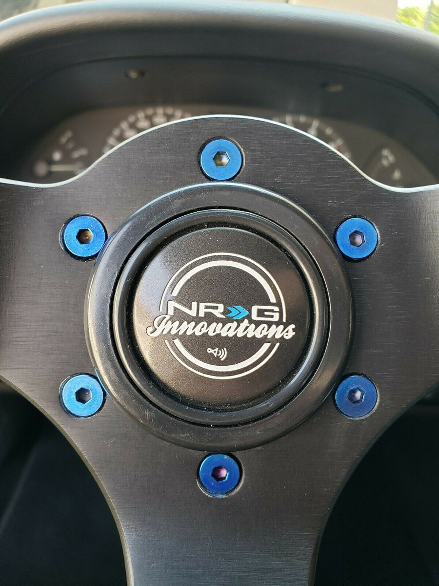 U.S. PERFORMANCE LAB "CONICAL" TITANIUM BURNT STEERING WHEEL SCREWS US