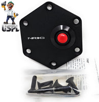 NRG Innovations hexagonal Style Black Ring W/ Horn Button STR-600BK