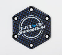 NRG Carbon Fiber Horn Delete Plate STR-640CF/BL