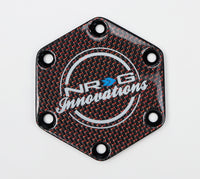 NRG Carbon Fiber Horn Delete Plate STR-640CF/RD