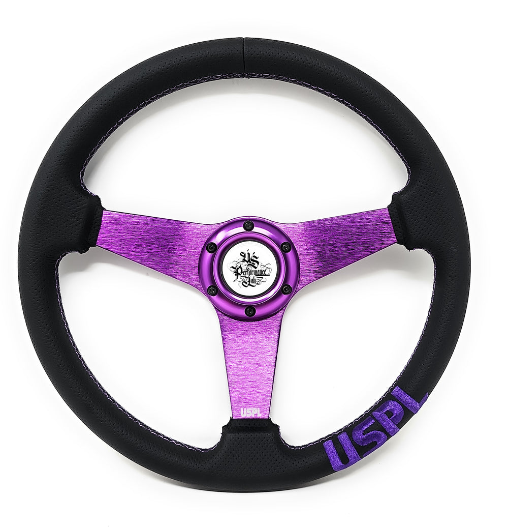 USPL Premium Quality Perforated Leather Steering Wheel SW-011
