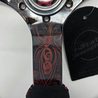 
              NRG INNOVATIONS REINFORCED STEERING WHEEL RST-036MB-RL "RYAN LITTERAL"
            
