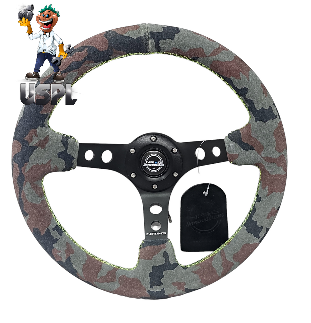 NRG Innovations Reinforced Steering Wheel RST-006S-CAMO