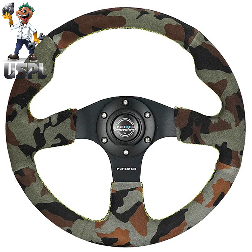 NRG Innovations Reinforced Steering Wheel RST-012S-CAMO