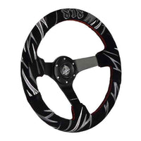 NRG Innovations Jeff Jones Limited Edition Reinforced Steering Wheel RST-036MB-S-JJR