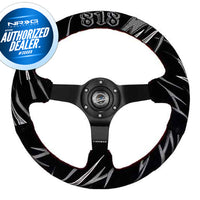NRG Innovations Jeff Jones Limited Edition Reinforced Steering Wheel RST-036MB-S-JJR