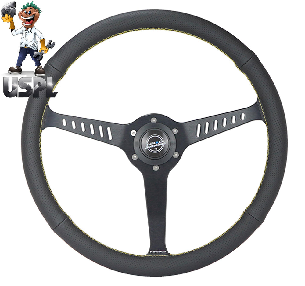 NRG Innovations Reinforced Steering Wheel - RST-380STL-Y