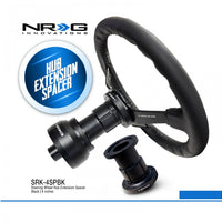 NRG 4" Steering Wheel Hub Extension Spacer (Black) SRK-4SPBK