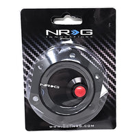 NRG Innovations hexagonal Style Black Ring W/ Horn Button STR-600BK