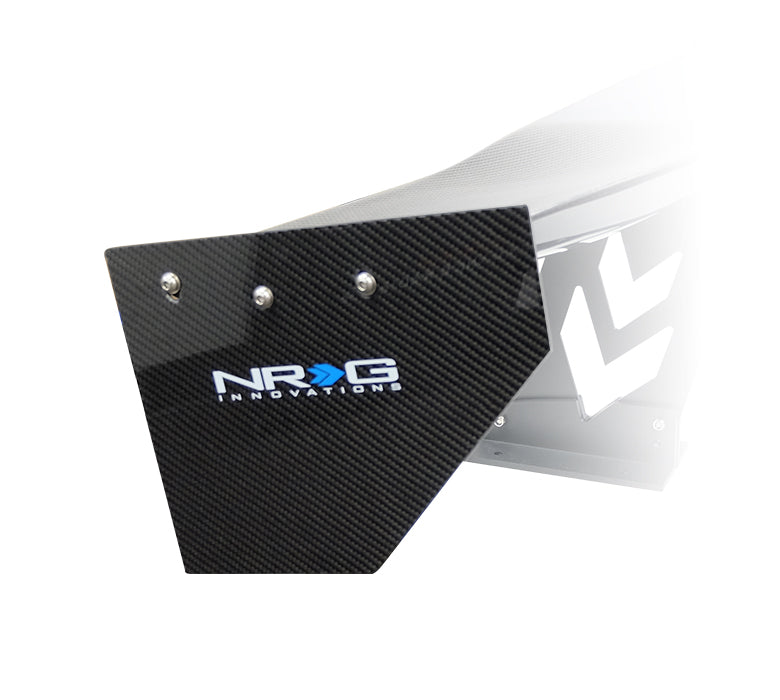 NRG Carbon Fiber End Plates ONLY (2pcs) CARB-P590NRG