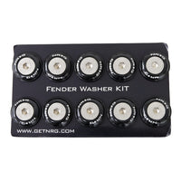 NRG Fender Washer Kit, Set of 10 (Black) Rivets for Plastic FW-100BK