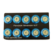 NRG Fender Washer Kit, Set of 10 (Blue) Rivets for Plastic FW-100BL