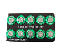 
              NRG Fender Washer Kit, Set of 10 (Green) Rivets for Plastic FW-100GN
            