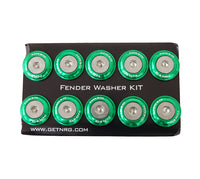 
              NRG Fender Washer Kit, Set of 10 (Green) Rivets for Metal FW-110GN
            
