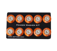 
              NRG Fender Washer Kit, Set of 10 (Orange) Rivets for Metal FW-110OR
            