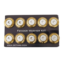 NRG Fender Washer Kit, Set of 10 (Titanium) Rivets for Plastic FW-100TI