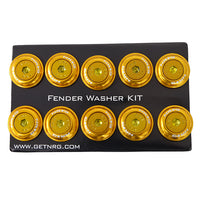 NRG Fender Washer Kit, Set of 10, ROSE GOLD with Color Matched Bolts, Rivets for Plastic FW-150RG