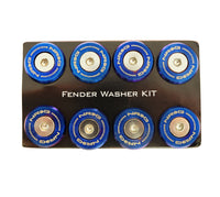 
              NRG Fender Washer Kit, Set of 10, M style, Titanium Burn Washer with stainless bolt, Rivets for metal FW-380TS
            