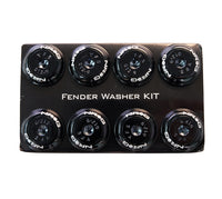 
              NRG Fender Washer Kit, Set of 8, Black with Color Matched Bolts, Rivets for Plastic FW-800BK 
            