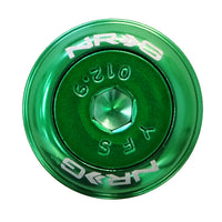 NRG Fender Washer Kit, Set of 8, Green with Color Matched Bolts, Rivets for Plastic FW-800GN 