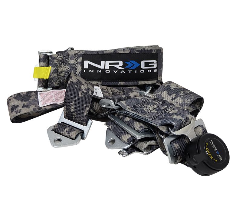 SFI RACING HARNESS 5 POINT SBH-RS5PC-DCAMO-GY