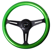 NRG Steering Wheel ST-015BK-GN
