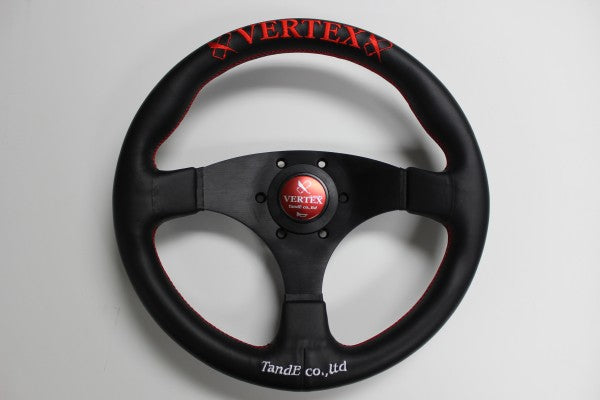 Vertex Steering Wheel Flat 325mm Red