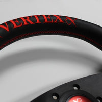Vertex Steering Wheel Flat 325mm Red